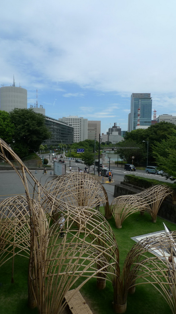 日本街頭出現的竹藝術雕塑